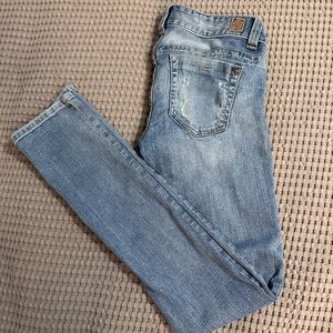 Guess Daredevil Skinny Leg Jeans Light Blue Denim 28 Women’s